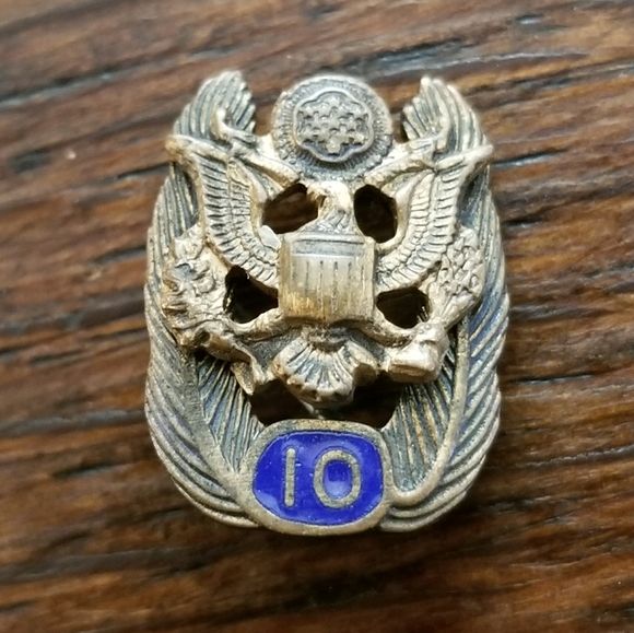 Vintage Accessories Vintage Us Army Civil Service Year Pin Enamel